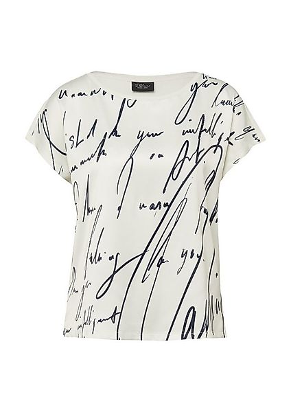 s.Oliver Kurzarmshirt T-Shirt Blusenshirt mit Schriftprint und Strasssteinc günstig online kaufen