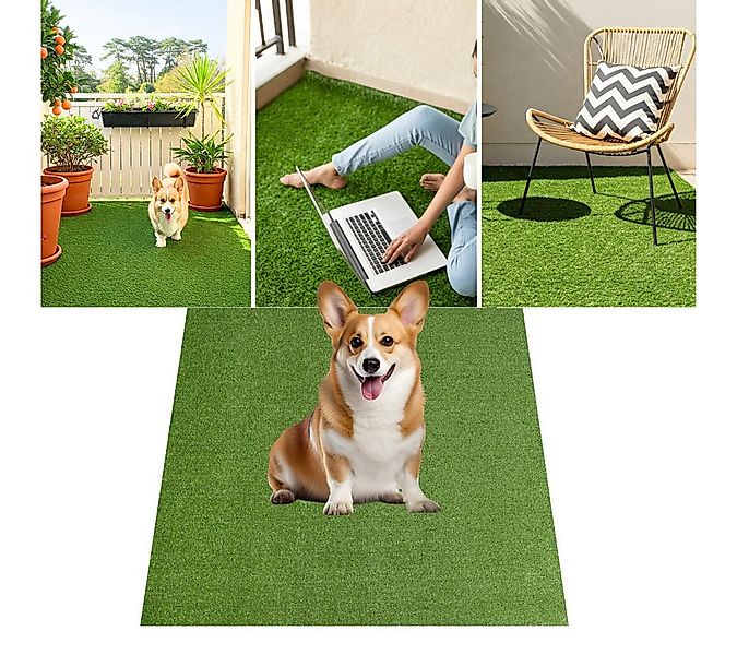 Tapiso Rasenteppich CANYOO, rechteckig, Höhe: 7 mm, Wetterfest Schnelltrock günstig online kaufen