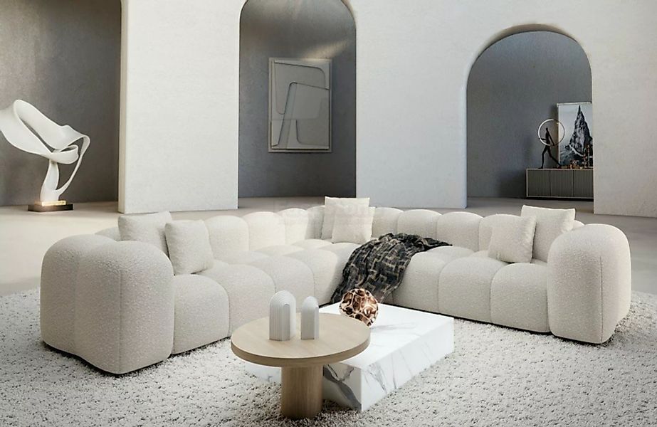 Sofa Dreams Ecksofa Modern Stoff Strukturtstoff Couch Sofa Formentera L For günstig online kaufen