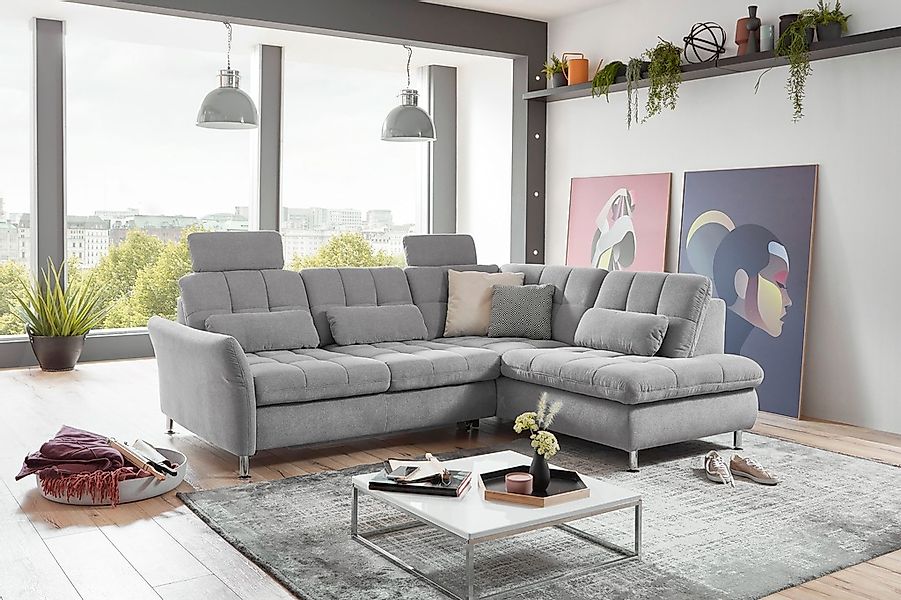 Die PlanBar Ecksofa "MP-IN20016 L-Form mit Federkern-Polsterung" wahlweise günstig online kaufen