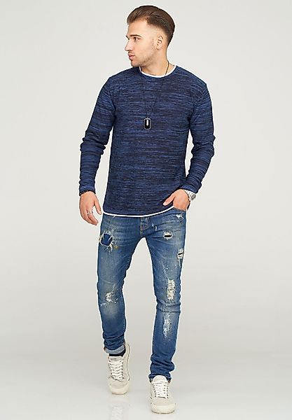 behype Strickpullover "TAAVI", in melierter Optik günstig online kaufen