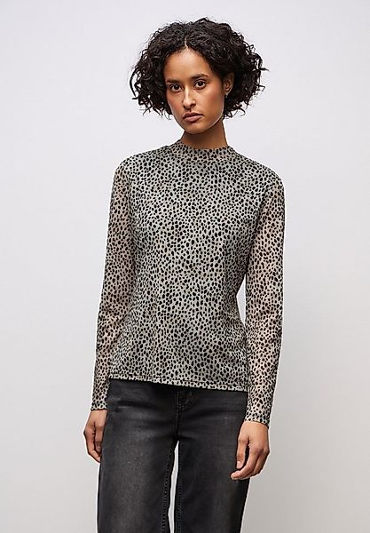 STREET ONE Langarmshirt mit Leomuster günstig online kaufen