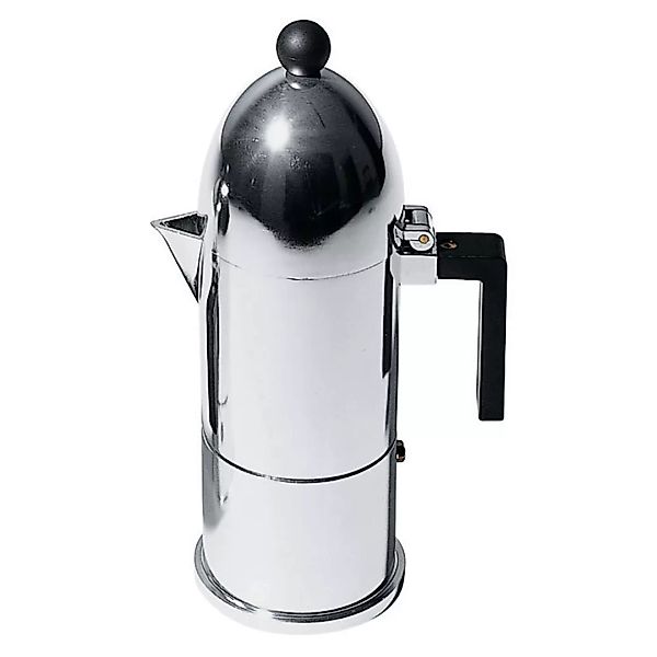 Alessi - La Cupola Espressokocher - aluminium/glänzend poliert/H 18cm / Ø 7 günstig online kaufen