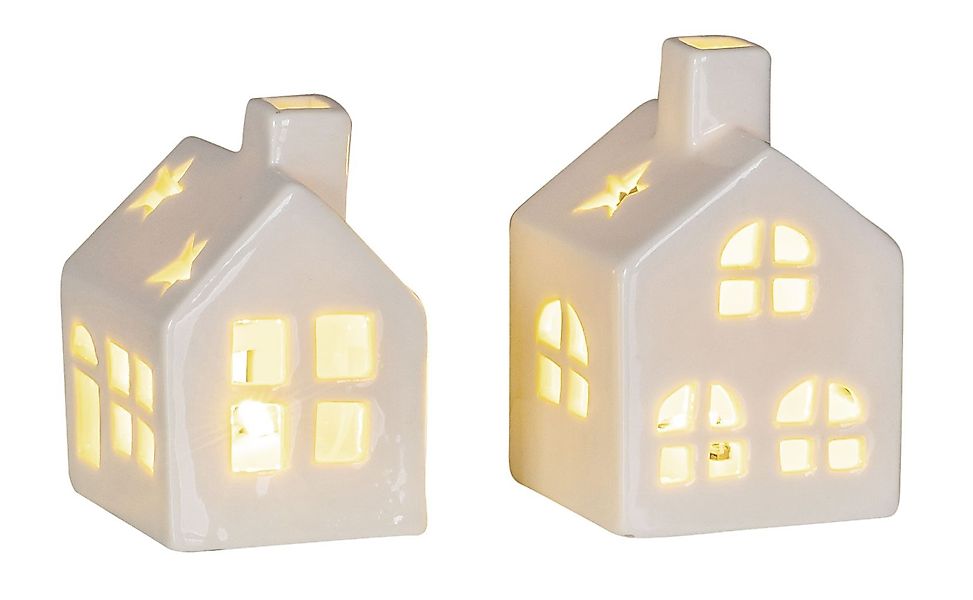 Levandeo® Teelichthalter, 2er Set LED Haus günstig online kaufen