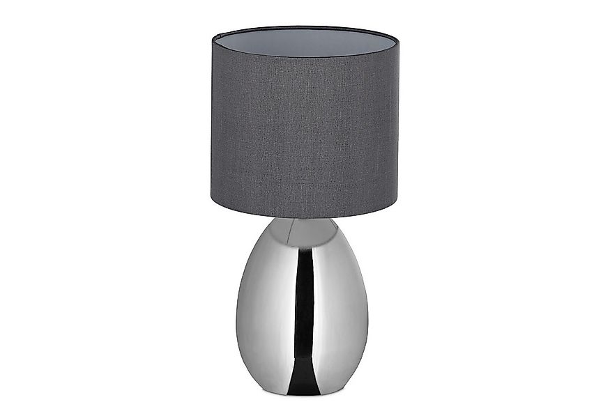 relaxdays Nachttischlampe mit Touch silb günstig online kaufen