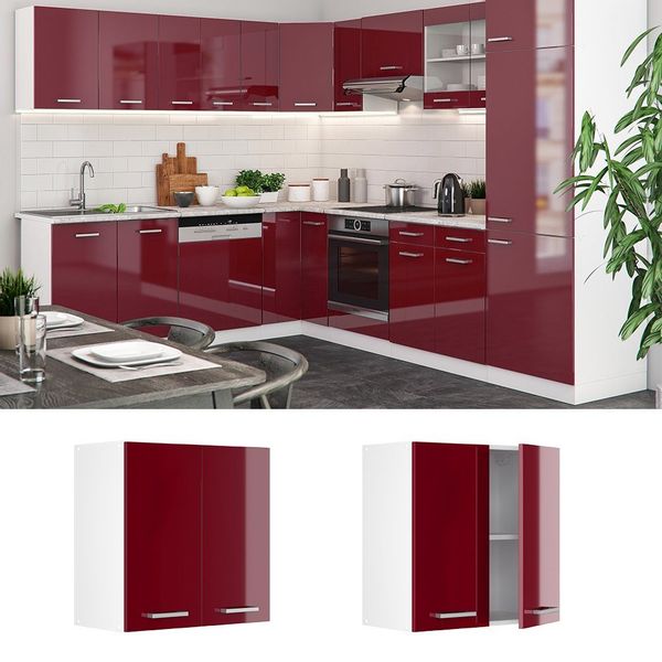 Vicco Hängeschrank R-Line, Rot Hochglanz/Weiß, 60 günstig online kaufen