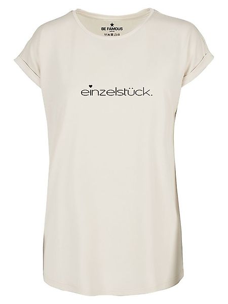 Print-Shirt Be Famous Women Rolled T-Shirt. günstig online kaufen