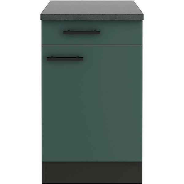 OPTIFIT Verona405 Küchen-Unterschrank 50 cm Steingrün günstig online kaufen