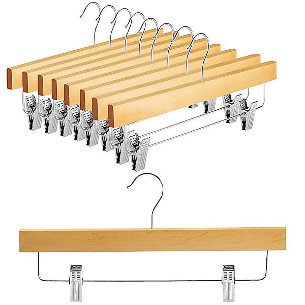 Homewit Kleiderbügel 10/20 Stück, Silberne Metall-Hosenbügel, günstig online kaufen