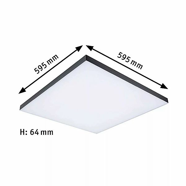 Paulmann "LED Panel Velora Rainbow dynamicRGBW eckig 595x595mm 31W 2820lm R günstig online kaufen