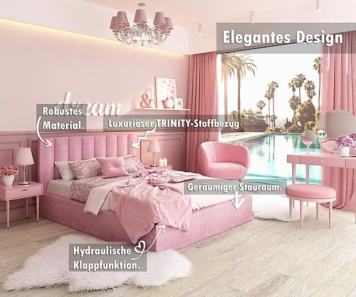 FDM Polsterbett Bettgestell Bettrahmen 120x200, 140x200, günstig online kaufen