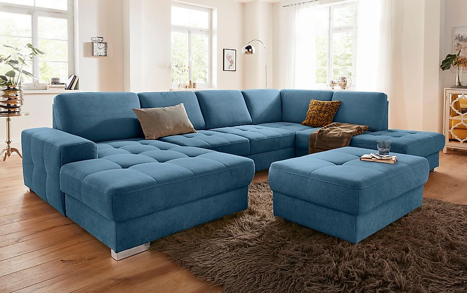 sit&more Wohnlandschaft "Santorini U-Form", mit Federkern und Sitztiefenver günstig online kaufen