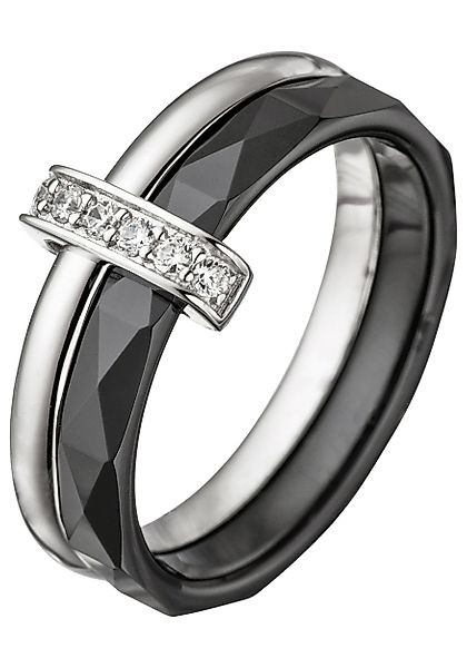 JOBO Fingerring, 925 Silber mit Keramik günstig online kaufen