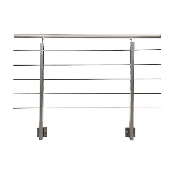 Treba Geländer-Set CB1 Seitliche Montage 150 cm Aluminium Eloxiert günstig online kaufen