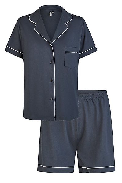 By Louise Shorty Damen Pyjama kurz geknöpft (2 tlg) Klassisches Design günstig online kaufen