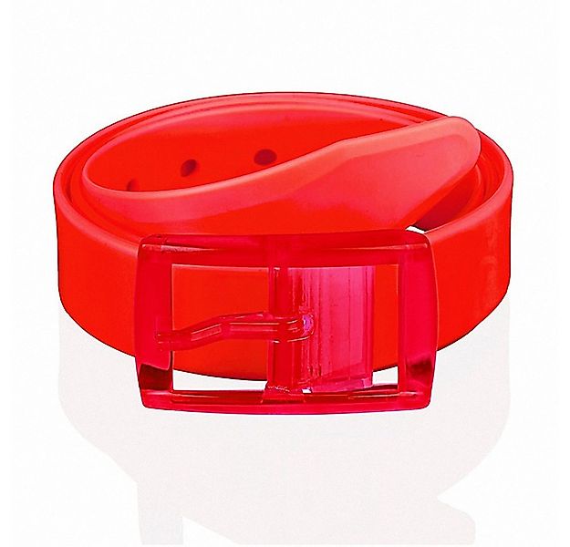 Taffstyle Hüftgürtel Silikon Gürtel Neon kürzbar One Size Unisex - Rot günstig online kaufen