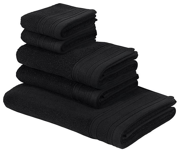 Bruno Banani Handtuch Set »Robby, Premium Handtücher, 500 gr/m²«, Set, 5 tl günstig online kaufen