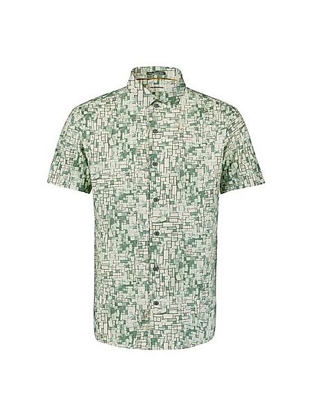 NO EXCESS Kurzarmhemd Freizeithemd mit Print - Viskose-Baumwoll-Mix günstig online kaufen