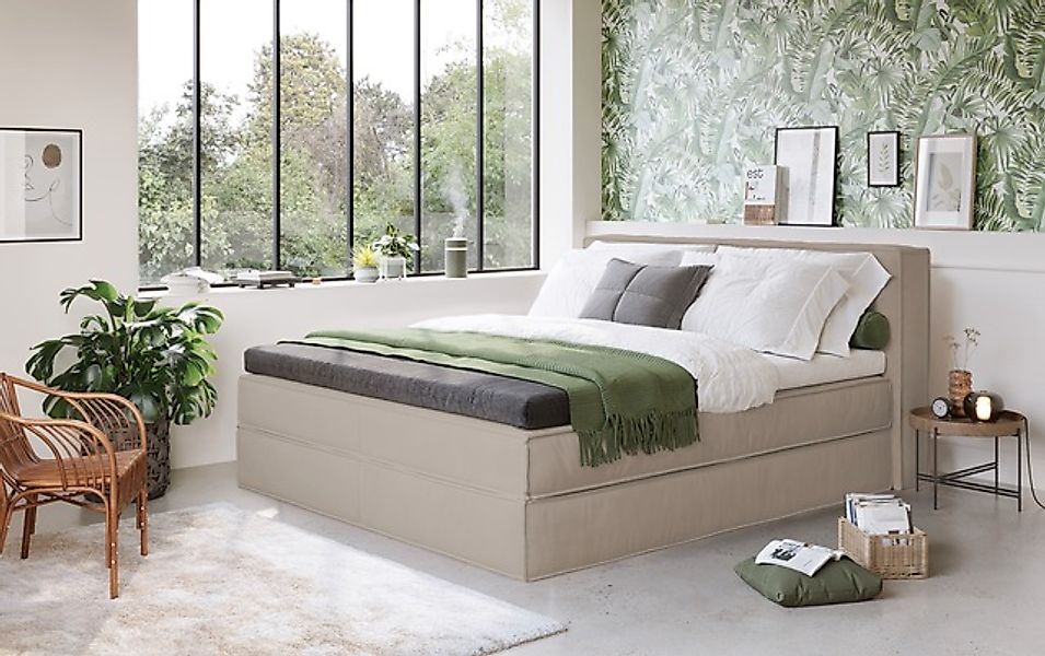 LeGer Home by Lena Gercke Boxspringbett »Addyson«, (Härtegrade H2, H3 und H günstig online kaufen