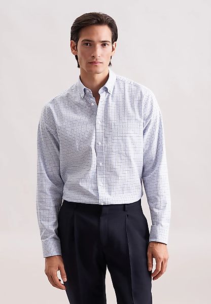 seidensticker Flanellhemd "Schwarze Rose" Regular 1/1 Button-Down-Kragen Ka günstig online kaufen