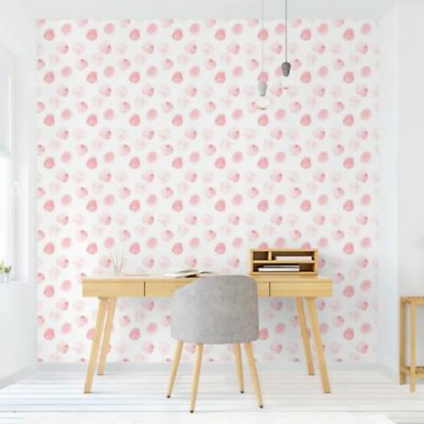 Bilderwelten Mustertapete Aquarell Punkte Rosa rosa Gr. 240 x 240 günstig online kaufen