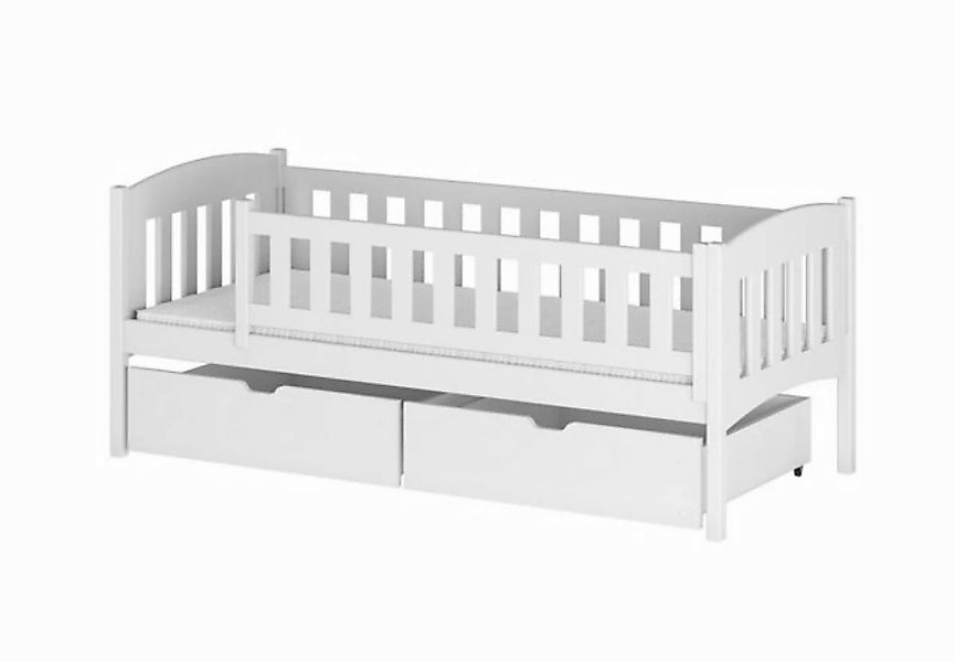 Kids Collective Kinderbett Einzelbett 90x200 mit zwei Schubladen aus Vollho günstig online kaufen