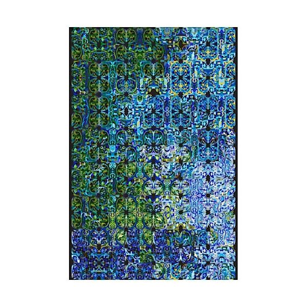 Moooi Carpets - Eco Alliance Teppich 200x300cm - blau/grün/schwarz/Polyamid günstig online kaufen