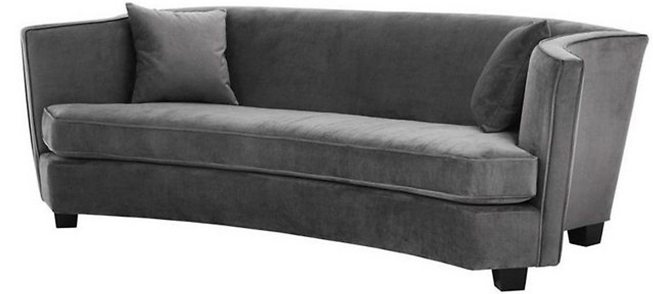 Casa Padrino Sofa Luxus Sofa Grau 226 x 110 x H. 74 cm - Luxus Wonzimmer Mö günstig online kaufen