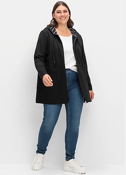Sheego Shirtjacke "Sweatjacke" 1 Stk. günstig online kaufen