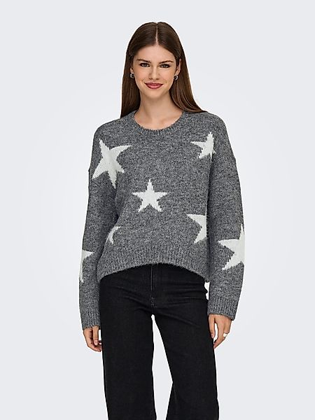ONLY Strickpullover ONLAZU LS STAR O-NECK günstig online kaufen