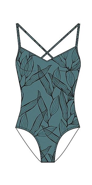 Fashy Badeanzug Schwimmer Anzug grau black günstig online kaufen