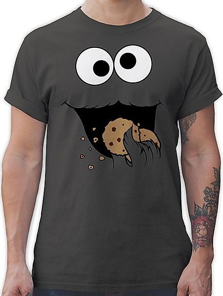 Shirtracer T-Shirt Keks Monster I Krümelmonster I Cookie Monster Karneval & günstig online kaufen