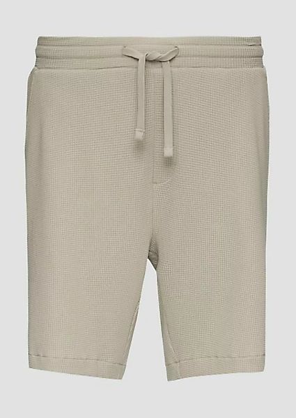 QS Cargoshorts Shorts aus Waffelpiqué mit Elastikbund günstig online kaufen