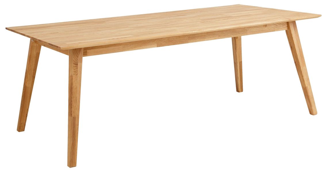 andas Esstisch "Lake" Eiche massiv, Breite 150 cm, erweiterbar mit Ansteckp günstig online kaufen