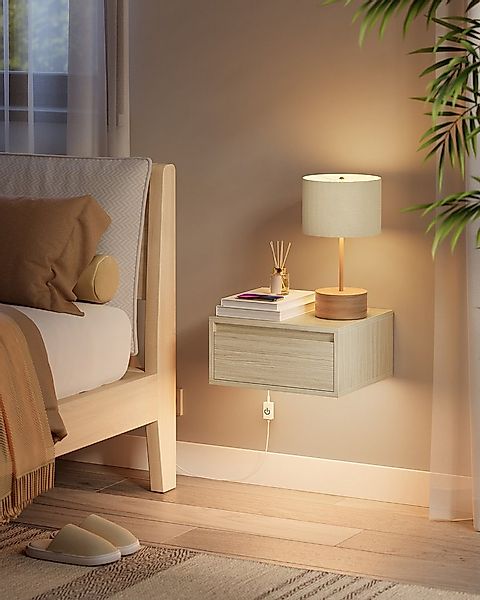 VASAGLE Nachttisch (1-St), hängend, Leuchte mit 3 Farben, schwebendes Wandr günstig online kaufen