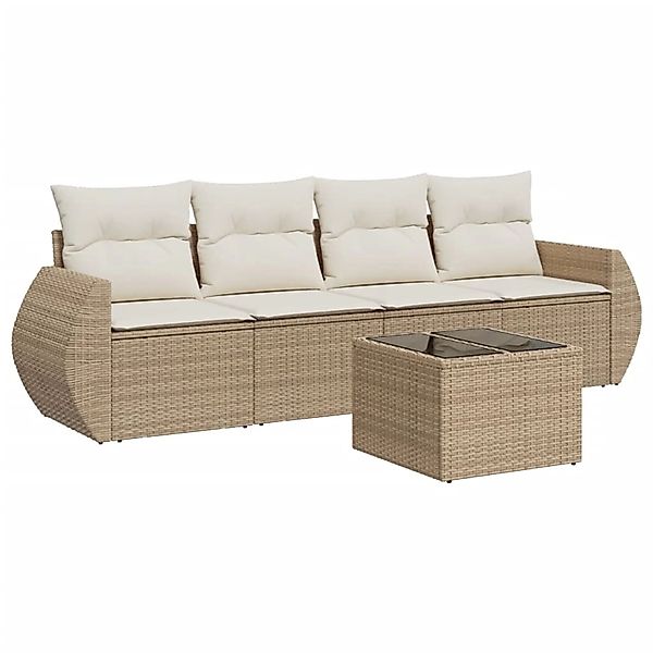 vidaXL Gartenlounge-Set 5-tlg. Garten-Sofagarnitur mit Kissen günstig online kaufen