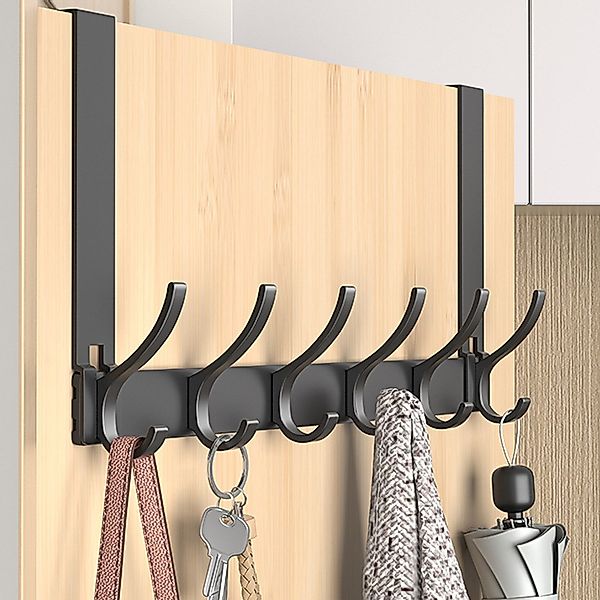 OKWISH Türhaken Tür Kleiderhaken Türgarderobe Türhakenleiste, günstig online kaufen