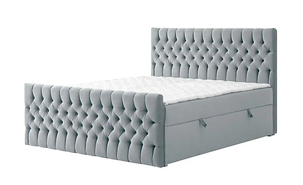 Boxbett mit Bettkasten und Fußteil Belek King ¦ grau ¦ Maße (cm): B: 160 H: günstig online kaufen