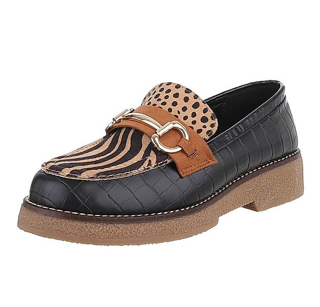 Ital-Design Eleganter Loafer mit Schnalle für Damen – Komfort & Stil Slippe günstig online kaufen