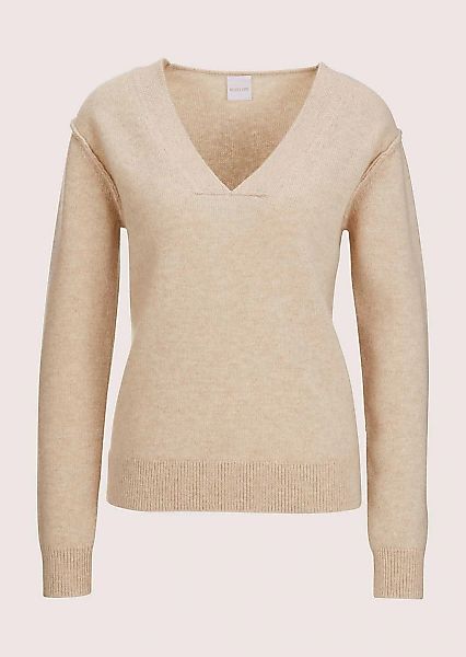 MADELEINE Longpullover "Pullover Kurzer V-Pullover mit Good Kaschmir" günstig online kaufen