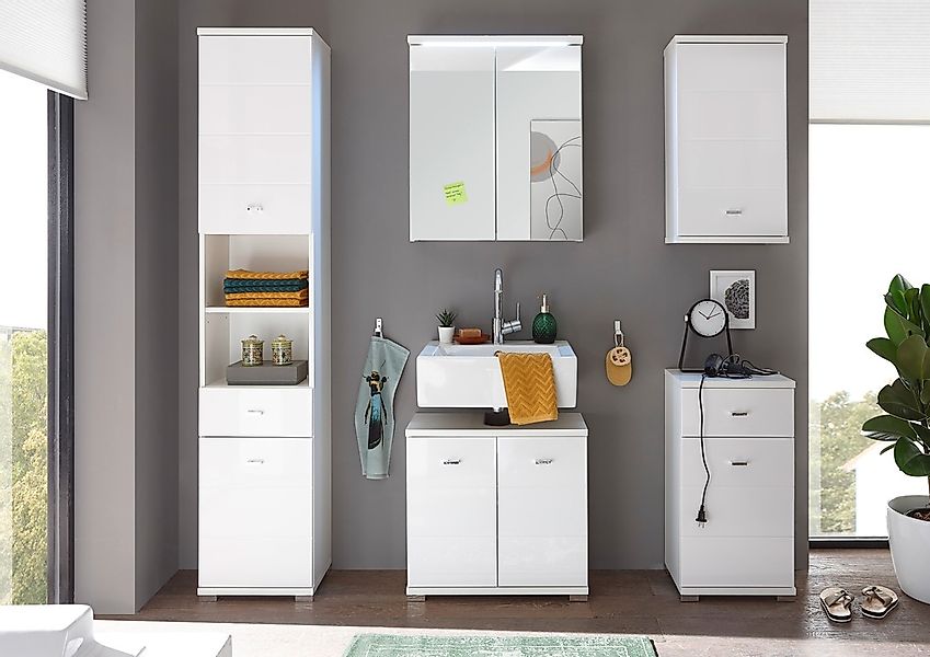 BASIC by Balculina Hängeschrank "Pool, Badezimmerschrank BxHxT 38x71x23", ( günstig online kaufen