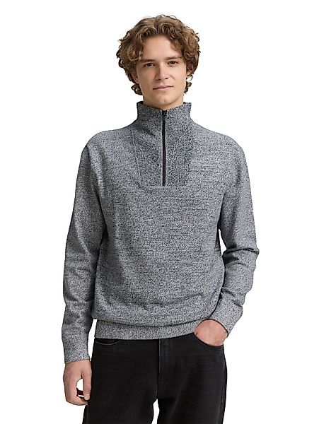 TOM TAILOR Denim Troyer mit Rippbündchen günstig online kaufen