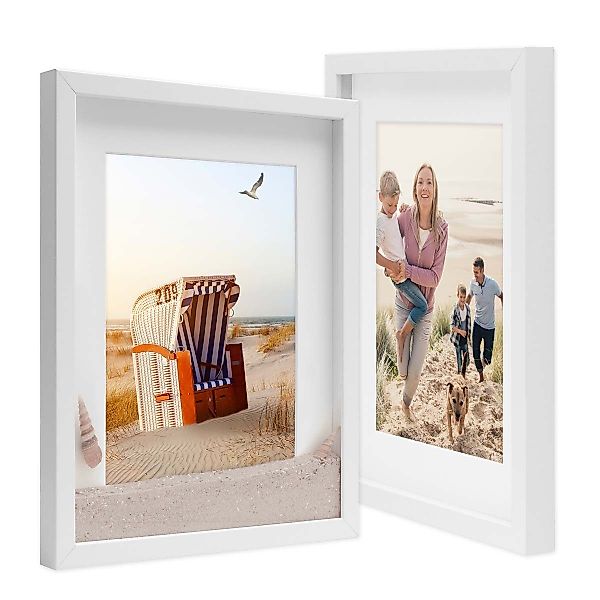 PHOTOLINI Bilderrahmen 2er Set 3D-Rahmen mit günstig online kaufen