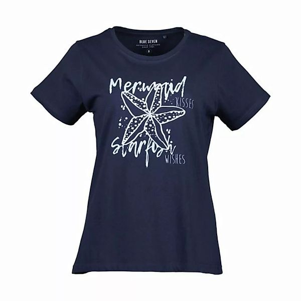 Blue Seven T-Shirt Damen Sommershirt mit Print und Rundhalsausschnitt günstig online kaufen