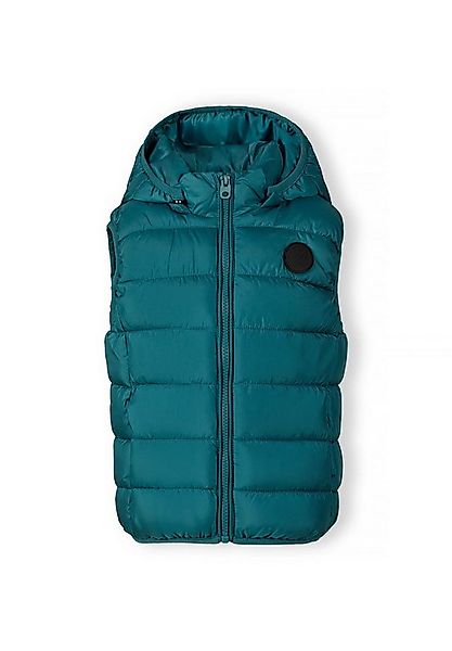 MINOTI Steppweste Weste mit Kapuze und gummiertem Aufnäher   (2y-14y) günstig online kaufen