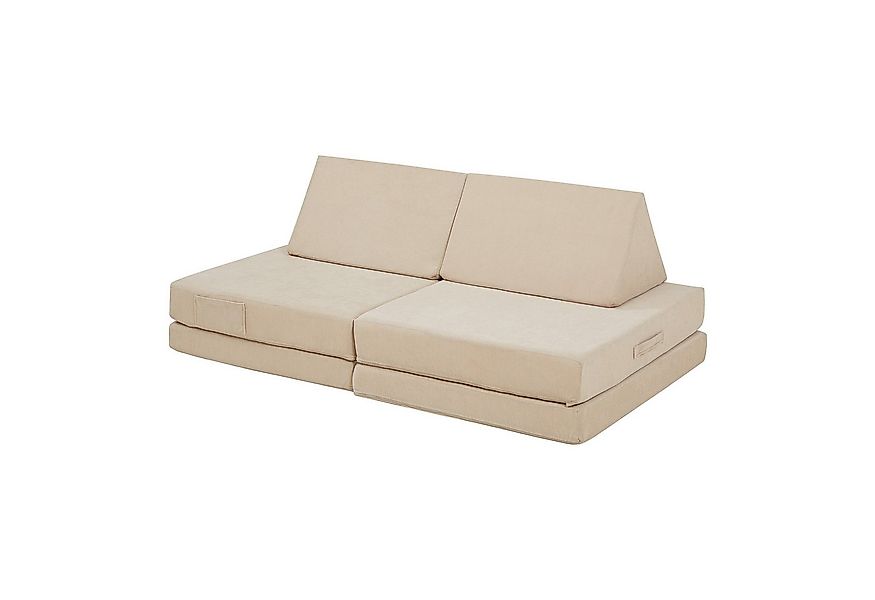 en.casa Kindersofa, 5 Teile, Spielsofa »Norhulta« Cord Beige günstig online kaufen