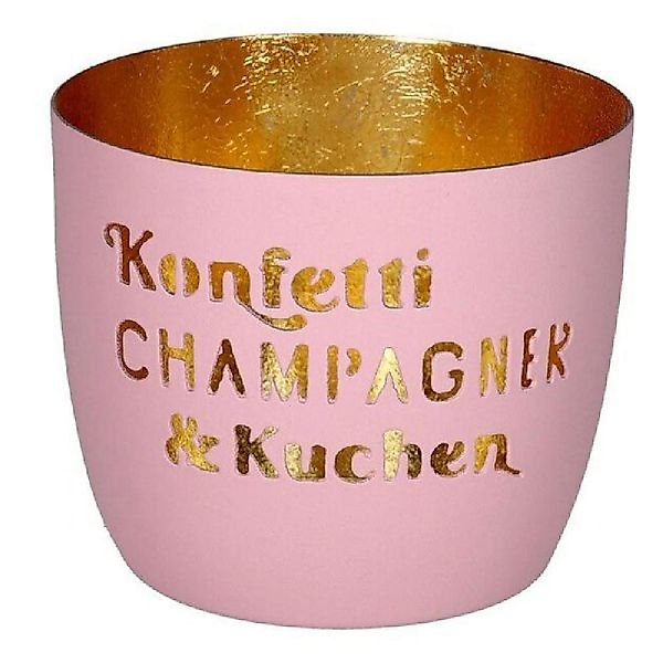 Giftcompany Windlicht Windlicht Madras Konfetti, Champagner günstig online kaufen