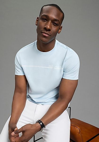 DELMAO T-Shirt Kurzarm, mit coolem Print, Rundhalsausschnitt, aus 100% Baum günstig online kaufen