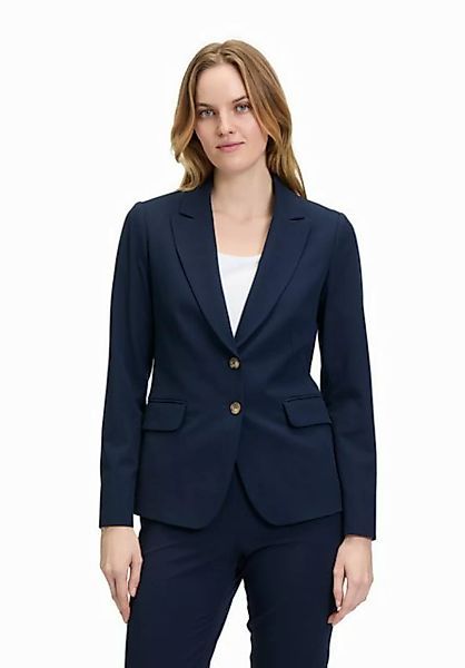 Betty&Co Longblazer Betty & Co Klassischer Blazer mit Taschen Druckfutter günstig online kaufen