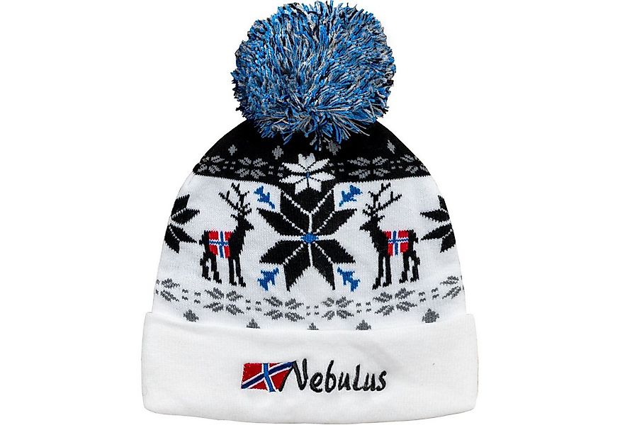 Nebulus Mütze & Schal INVERNO, P5970 - Unisex, weiß-schwarz, Onesize günstig online kaufen